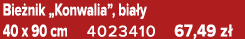 Bie nik „Konwalia”, bia y 40 x 90 cm 4023410 67,49 z 